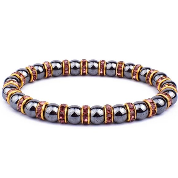 Magnetic Bracelet,Hematite Bracelet,Healthy Bracelet,Magnetic 8mm Beads - Picture 1 of 1